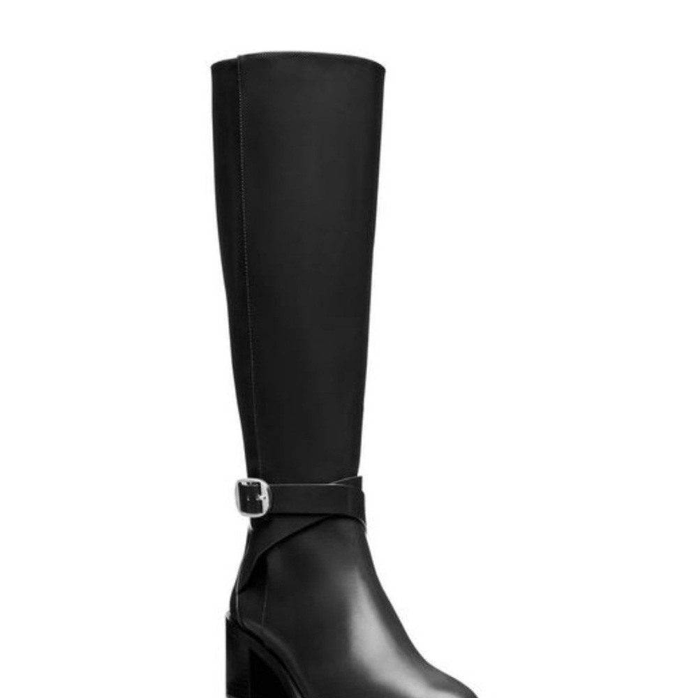 Stuart Weitzman
Women's Black Esme Belted Zip Boot - Picture 2 of 4
